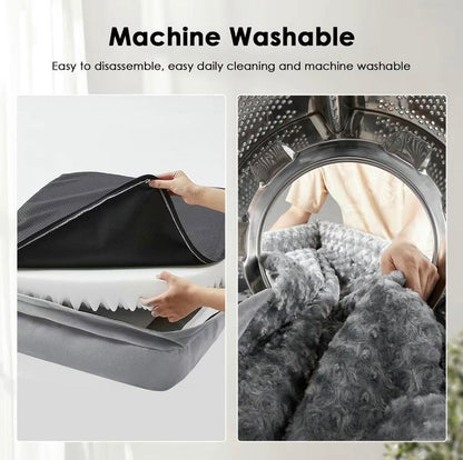 Orthopedic Waterproof Dog Bed 42 Inchs Extra Large Washable Dog Mattress Cooling Mats with Removable Cover and Non-Slip Bottom, Luxury Dog Cage Bed XL Pet Supplies