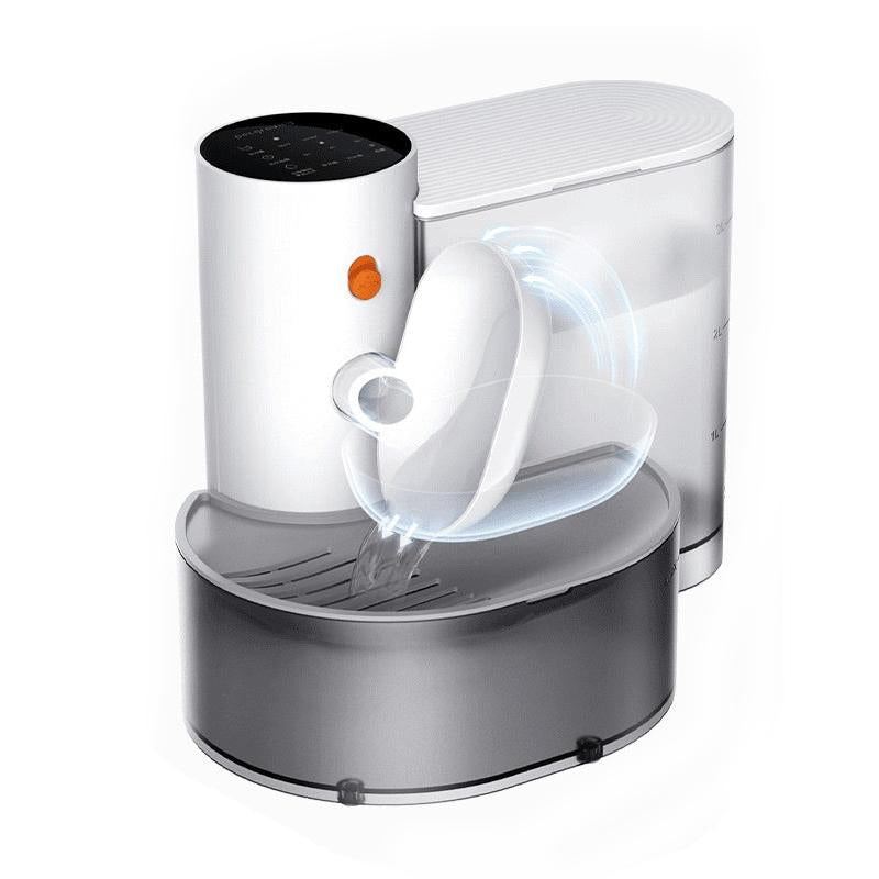 【Black Friday Deal】Saker Automatic Pet Water Dispenser, 3000Ml/106Oz Large Capacity, Smart Pet Water Dispenser, Rechargeable Automatic Pet Water Dispenser (White, 1 Set)