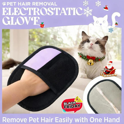 Lesure Pet Hair Remover Glove, Electrostatic Removal Gloves for Pet Hair, Pet Hair Remover Gloves for Dog & Cat, Tiktokshopblackfriday Choice, Reusable Pet Hair Remover Glove for Carpet, Couch, Clothing, Furniture(Use Horizontally) Shedding Grooming Kit