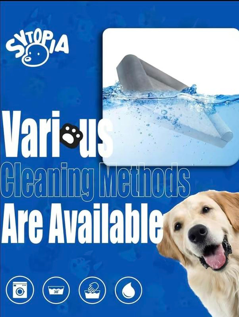 Orthopedic Waterproof Dog Bed 42 Inchs Extra Large Washable Dog Mattress Cooling Mats with Removable Cover and Non-Slip Bottom, Luxury Dog Cage Bed XL Pet Supplies