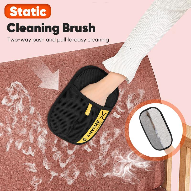 2025 Upgrade Pet Hair Remover Electrostatic Gloves, Reusable Pet Hair Removal Glove for Cats & Dogs, Premium Cat & Dog Hair Remover Mitt for Couch Furniture Carpet Car Seat