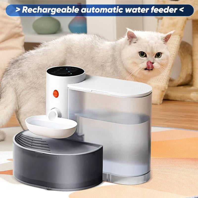 【Black Friday Deal】Saker Automatic Pet Water Dispenser, 3000Ml/106Oz Large Capacity, Smart Pet Water Dispenser, Rechargeable Automatic Pet Water Dispenser (White, 1 Set)