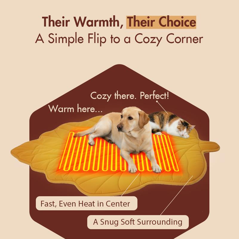 Vagascape Heated Pet Pad for Dogs & Cats – 7-Layer Safety Design, Auto Overheat Protection, Chew-Resistant Cord, Waterproof & Machine Washable, Ideal for Indoor & Outdoor Use